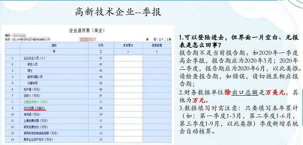 高企季報(bào)填寫步驟