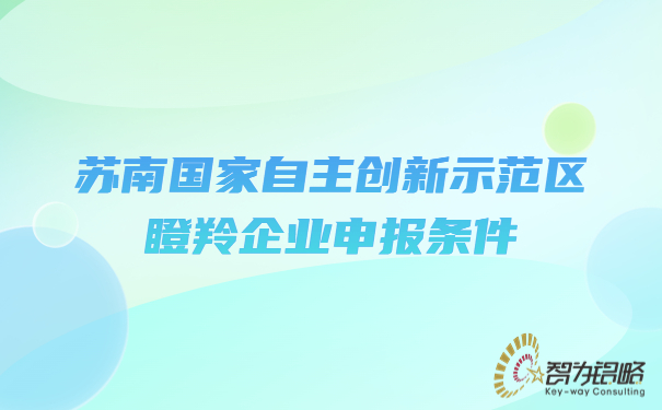 蘇南國家自主創(chuàng)新示范區(qū)瞪羚企業(yè)申報條件.jpg