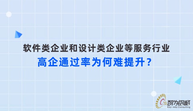 軟件類企業(yè)和設(shè)計類企業(yè)等服務(wù)行業(yè)高企通過率為何難提升？.jpg